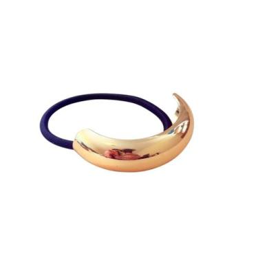 Imagem de Laçarote de Cabelo com Enfeite Metálico Oval - - Pistache Acessórios, 