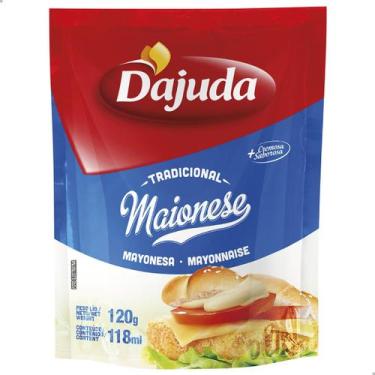 Imagem de Maionese Tradicional Saborosa D'ajuda em Sachê de 120g Refil 1 Unidade