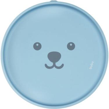Imagem de Prato Em Silicone Com Ventosa Gummy Azul - Buba