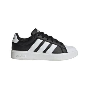Imagem de Tênis Infantil Adidas Streettalk, Preto, Branco, 36