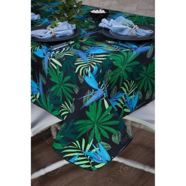 Imagem de Toalha de Mesa Retangular em Tecido Impermeável Acqua Linea Art Flower