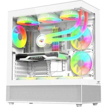 Imagem de Gabinete Gamer C3Tech Aquarius MT-G850 Sem Fans Branco F002