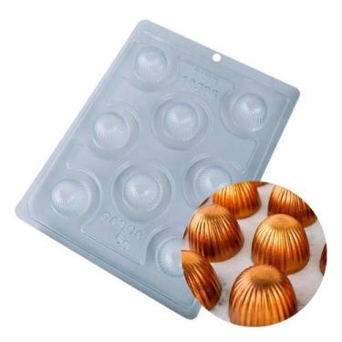 Imagem de Forma Para Chocolate Bombom Linhas 10596 Com 3 Partes BWB Acetato Com 