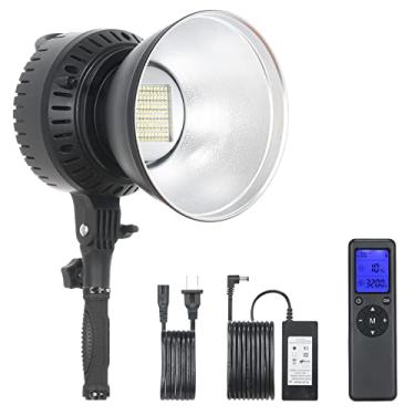 Imagem de Zwbfu Namolit CL-60B 60W Professional Studio Light LED Video Light Bi-Color Temperature 3200K-5600K com Bowens Mount Protector Refletor Controle remoto difusor para fotografia de estúdio ao ar livre