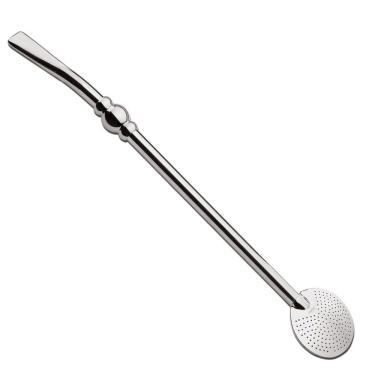 Imagem de Bomba Para Chimarrão Tereré Mate Aço Inox 25cm Com Anel Sem Rosca - 710 Taumer