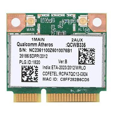 Imagem de ASHATA Cartão de rede, para Qualcomm Atheros AR9565 QCWB335 150M Mini PCI-E Bluetooth Cartão de rede sem fio universal, cartão de rede Bluetooth 2.4G para HP/DELL/ACER, etc.