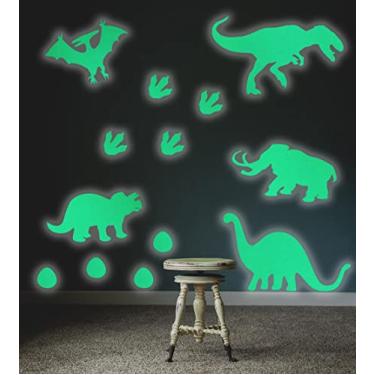 Imagem de Adesivos Brilham no Escuro Fosforescentes Dinossauros, Jurassic - Decoração Quarto Infantil