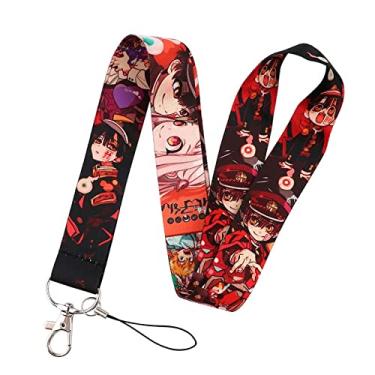 Imagem de Pinstant Toilet Bound Hanako Kun Jibaku Shonen mangá anime 45 cm pescoço cordão porta-chaves crachá de identificação alça de alfinete para celular