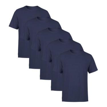 Imagem de Kit 5 Camisetas Amgk Masculina Lisa Premium 100% Algodão