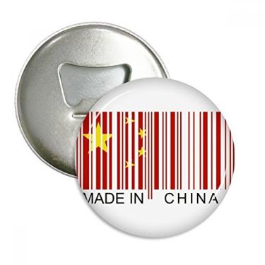 Imagem de China Código de barras nacional chinês abridor de garrafas ímã de geladeira emblema multifuncional