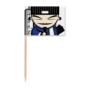 Imagem de Decoração de festa de sinalizadores de palito de dente chinesa para desenho de obra-prima chinesa