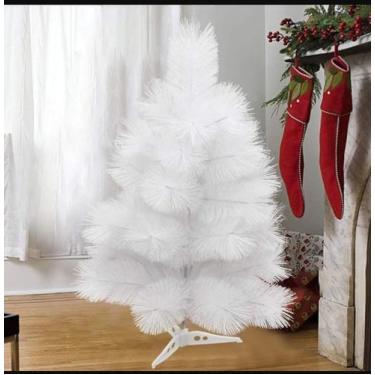 Imagem de Árvore De Natal Pinheiro De Mesa Luxo 60cm Cor Branca Nty9211 - Global