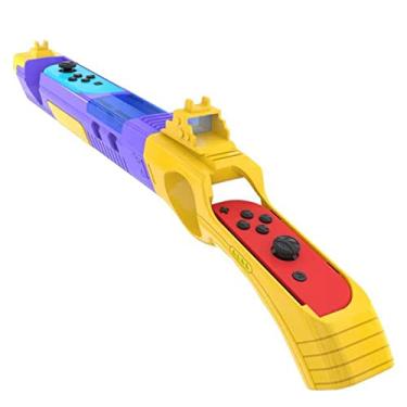 Imagem de Arma somatossensorial de alça pequena para N-switch, acessórios para jogos de metralhadora de jogo, acessórios para gamepad N-switch (Roxo)