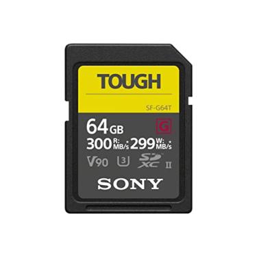 Imagem de Sony Tough-G Series SDXC UHS-II Cartão 64 GB, V90, CL10, U3, Max R300MB/S, W299MB/S (SF-G64T/T1)