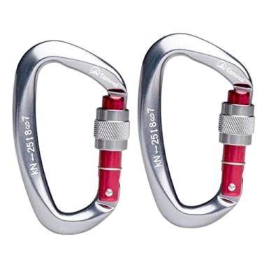 Imagem de Homyl Fechamento de de Escalada 25KN Do Carabiner Do Equipamento Do Alpinismo, Gun Grey