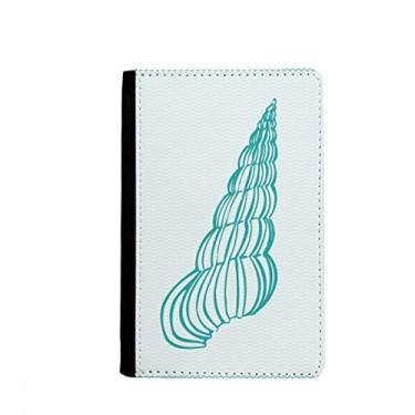 Imagem de Porta-passaporte com ilustração de caracol Blue Marine Life porta-cartões Notecase Burse