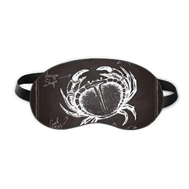 Imagem de Capa de sombra macia para olhos com estampa de caranguejo, organismo marinho