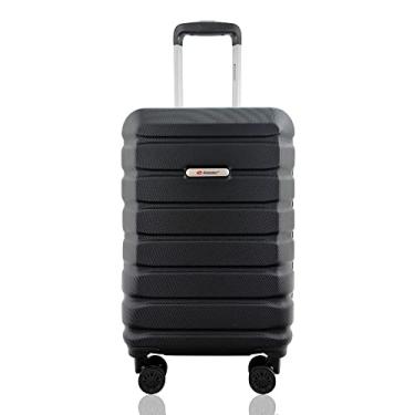 Imagem de Mala Rígida De Fibra 360° Tamanho Bordo - Gladiador - B3 Preto