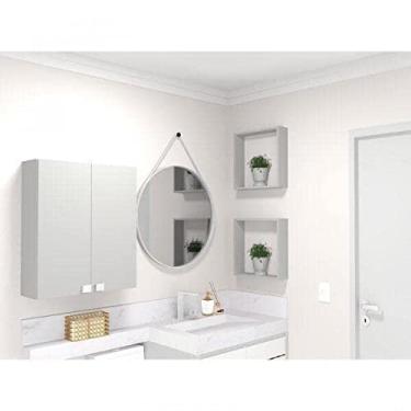 Imagem de Conjunto com 2 Nichos Vidame Bramov Móveis Cinza Cristal