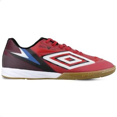 Imagem de Chuteira Umbro Futsal Sala V Premier Vermelha - Masculina - 44 - Vermelho