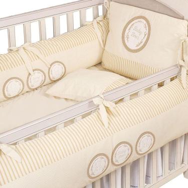 Imagem de Kit Berço 10 Peças Jogo de Xadrez Hug Baby Cor Bege