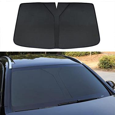 Imagem de Apto para Honda Jazz Fit 2008-2013, para-sol de para-brisa, para-sol dobrável para carro, interior automotivo para proteção solar