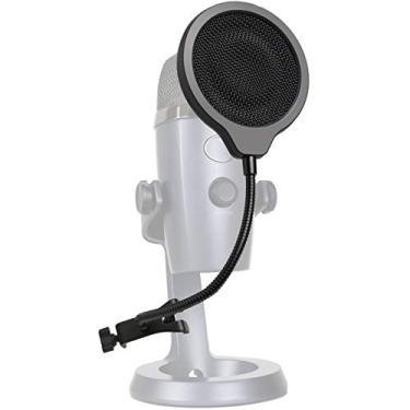 Imagem de Yeti Nano Mic Pop Filter - Para-brisas de 4 polegadas 3 camadas com clipe flexível de pescoço de ganso de 360° para microfone azul Yeti Nano para melhorar a qualidade do som YOUSHARES