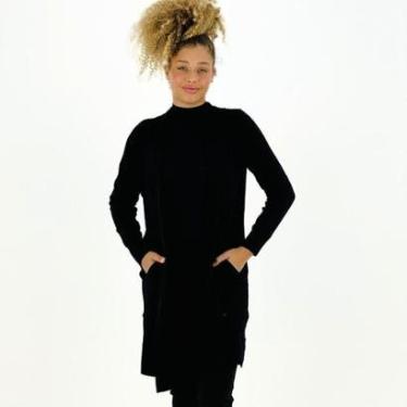 Imagem de Casaco Facinelli Cardigan sem Botão Longo Feminino-Feminino