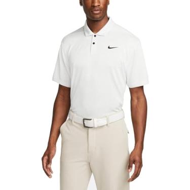 Imagem de Nike Camisa polo de golfe com estampa Vapor Dry Fit, Pó de fóton/preto, XXG