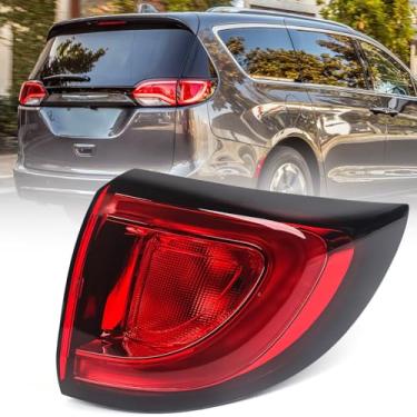 Imagem de Huray Luz traseira de LED externa direita adequada para Chrysler Pacifica 2017-2022 e Voyager 2020-2022 RH lanterna traseira conjunto de lâmpada de freio traseiro substituição estilo original para
