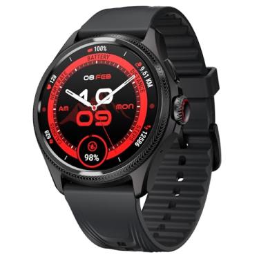 Imagem de TicWatch Pro 5 Enduro Smartwatch para homens 1,43 "Android Wear OS Smart Watch 90 horas Bateria 110+ Modos de treino 5ATM GPS Bússola 7/24 Frequência cardíaca compatível apenas com Android (Preto)