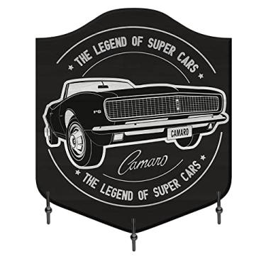 Imagem de Cabideiro GM Camaro The Legend Fundo Preto em Madeira - Urban - 28x25 cm