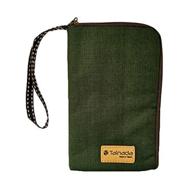 Imagem de Bolsa carteira feminina universal para celular, bolsa Tainada com dois compartimentos com zíper para iPhone Xs Max, XR, Xs, Samsung S10, S10+, LG G8, Moto Z4, Google Pixel 3 XL, 3a (verde escuro),