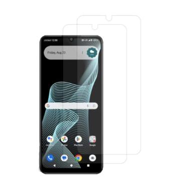 Imagem de UPONEW Pacote com 2 protetores de tela de vidro temperado de alta transparência HD sem bolhas pretas para Cricket Icon 6