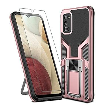 Imagem de Asuwish Compatível com Samsung Galaxy A02S capa protetora de tela de vidro temperado suporte suporte anel suporte acessórios celulares capas de telefone para Glaxay Galaxies A 02S M02S Galaxy02S