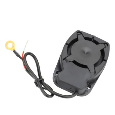 Imagem de Alarme Eletrônico Com Campainha, Abs, Alto Decibéis, Plano, Pequeno, Buzina, 260mm, Comprimento do Cabo para Carros, Motocicletas, Caminhões, van, Empilhadeiras