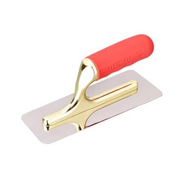 Imagem de Ioensy Colher de pedreiro para drywall Colher de acabamento para gesso Cimento Massa para construção de paredes Estuque Colher de pedreiro para reboco, 20cmx7cm