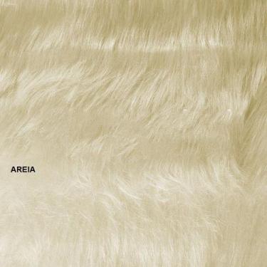Imagem de Capas P/ Travesseiros Em Pelucia Pelo Alto - 50x70cm - S DECOR, AREIA