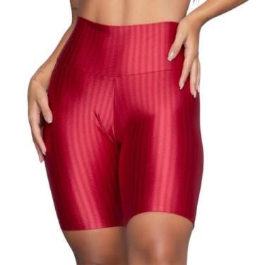 Imagem de Bermuda New Zig Fitness Vekyo Modas Feminina Ciclista 3D Ikat Roupa de