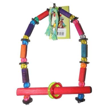 Imagem de Brinquedo Passaritos Toy Para Pássaros Balanço Colorido - Tamanho G - 