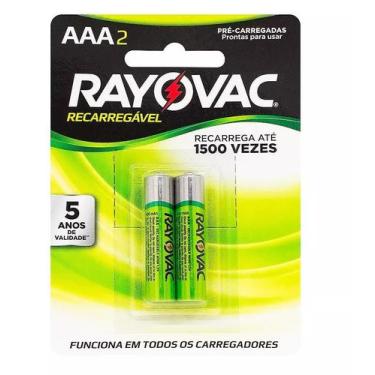 Imagem de Pilha recarregável palito aaa rayovac, 2 unidades