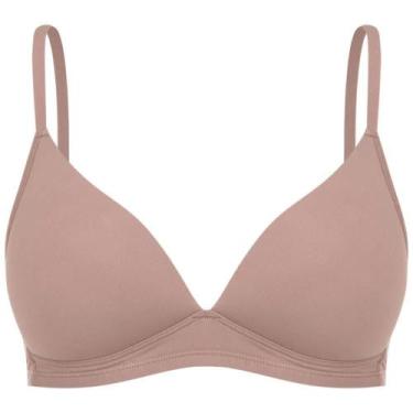 Imagem de Sutiã Com Bojo Triângulo Sem Aro Liebe 341001 Microfibra, Chocolate, 4