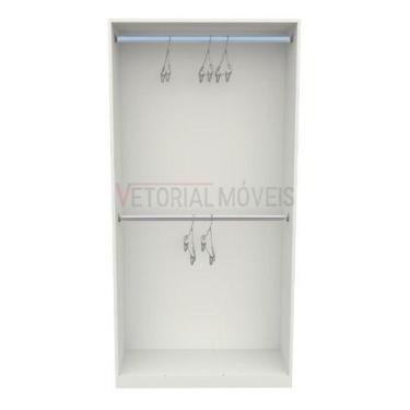 Imagem de Armário Arara Dupla 90 Mdp Closet Lojas Cabideiro Expositor - VETORIAL
