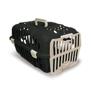 Imagem de Caixa de Transporte Furacão Pet Joy Preta para Cães e Gatos