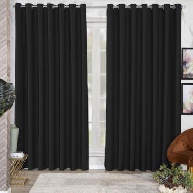 Imagem de Cortina 4 Metros Blackout De Tecido Blecaute 4,00x2,70 Quarto - MH Enx