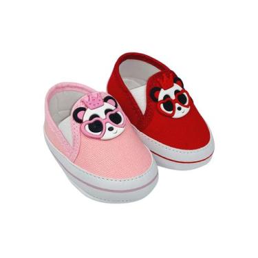 Imagem de Kit Com 2 Pares Sapatinho De Bebê Sapato De Bebê Direto Da Fabrica T51