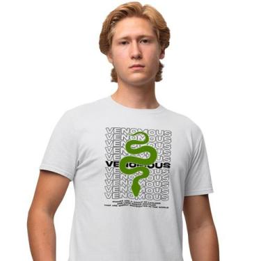 Imagem de Camisa Camiseta Masculina Estampada Venomous 100% Algodão Fio 30.1 Pen