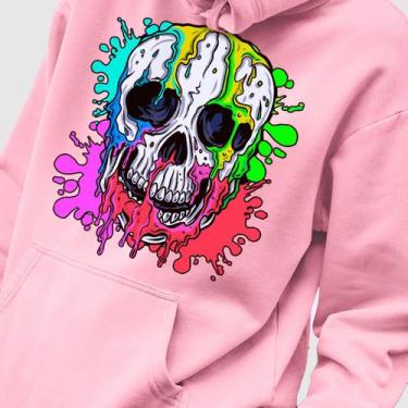 Imagem de Blusa Moletom Genuine Grit Masculina Estampada Algodão 30.1 Skull Colo