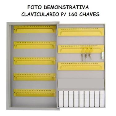 Imagem de Claviculario p/ 160 chaves - PONTUAL Med: 40cm x 65cm x 09cm