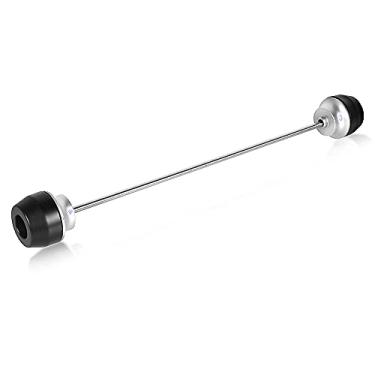 Imagem de Conjunto de controles deslizantes de eixo de roda traseira de motocicleta compatível com Tenere 700 Rally Tenere T7 Rally XTZ700 XT700Z Tenere 2019 2020 2021 (prata)